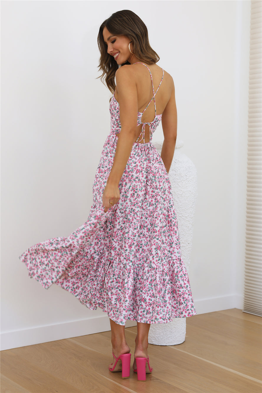 Blooming Girl Maxi Dress PINK