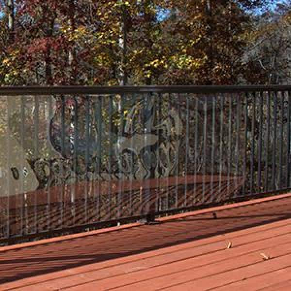 Cardinal Gates 15 ft. L x 36 in. H Clear Solid Plastic Outdoor Deck Shield for Pet Safety DS15-CLRP