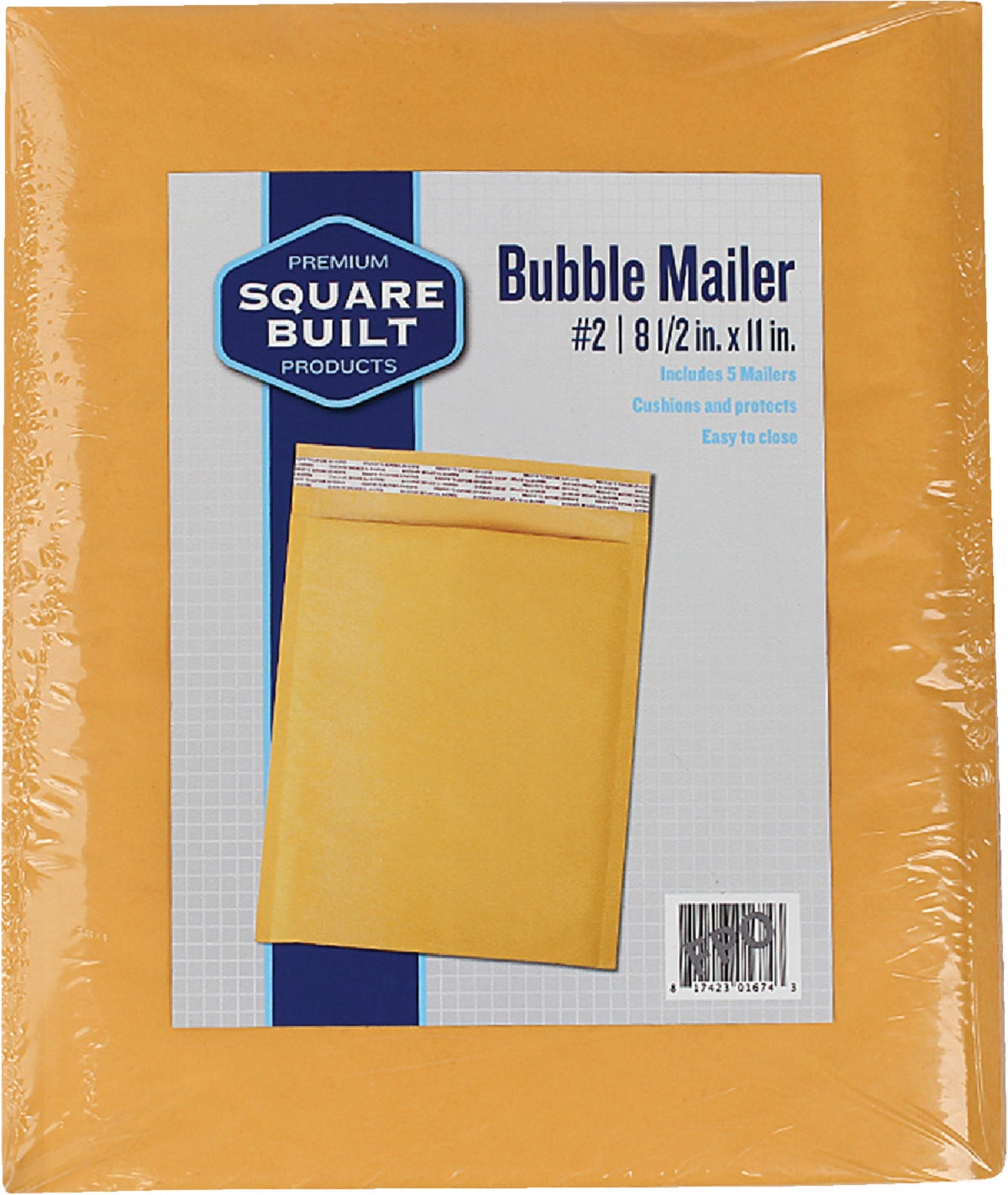 Square Built Bubble Mailer 8.5 In. X 11 In.