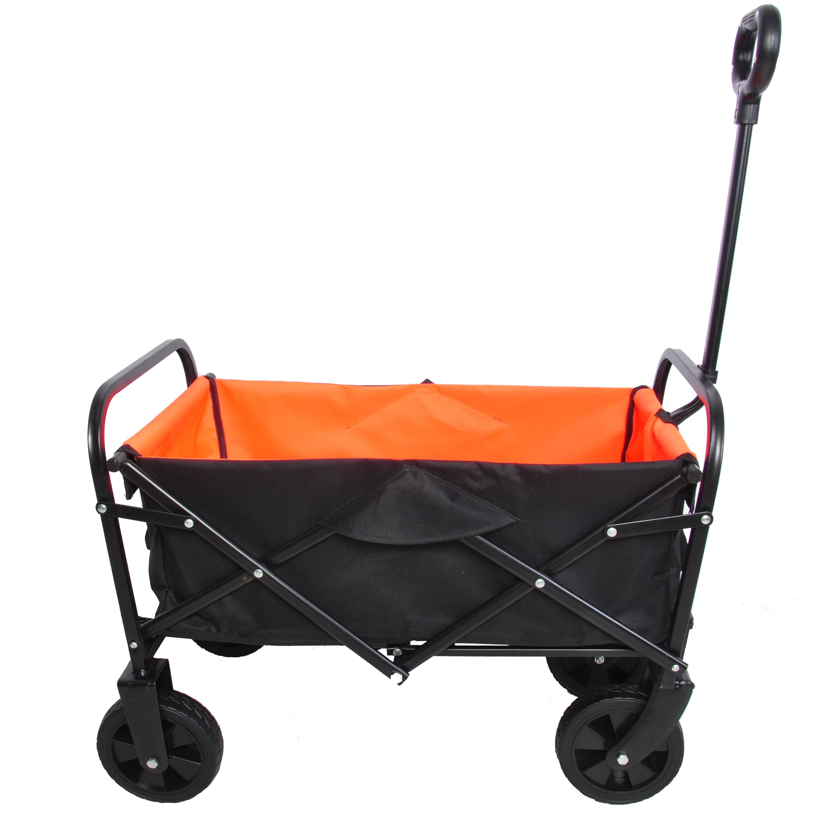 Collapsible Folding Utility Wagon Quad Compact Outdoor Garden Camping Cart Removable Fabric