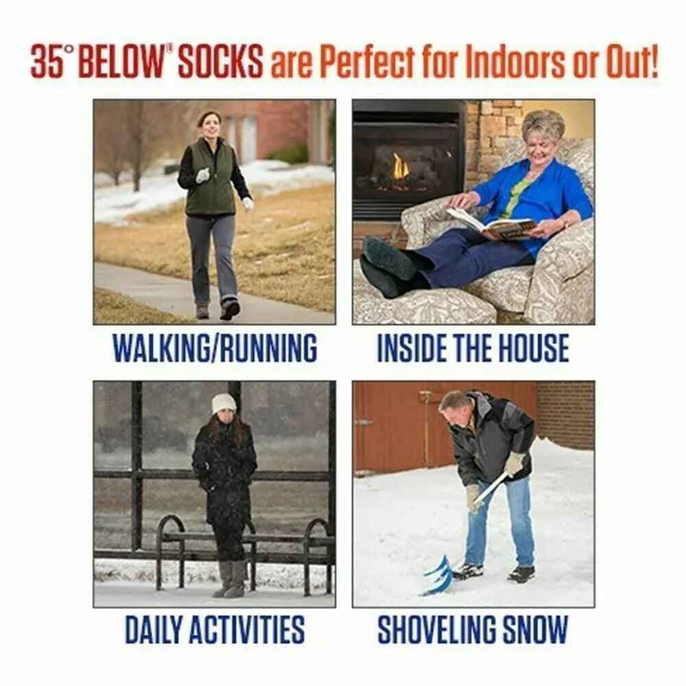 🔥🔥35oF Below Ultimate Comfort Socks, 3 pairs in Black