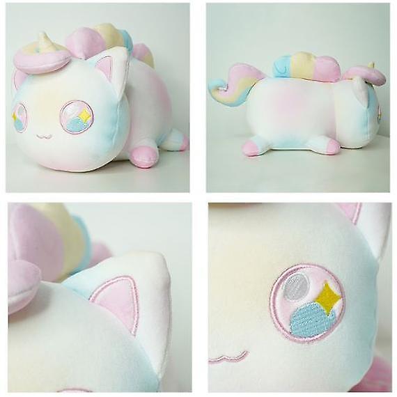 10 Inch Cute Unicorn Cat Stuffed Animal Plush Pillow Soft Meemeows Cat Plush Doll Birthday Gift For Fans，kids At Parties