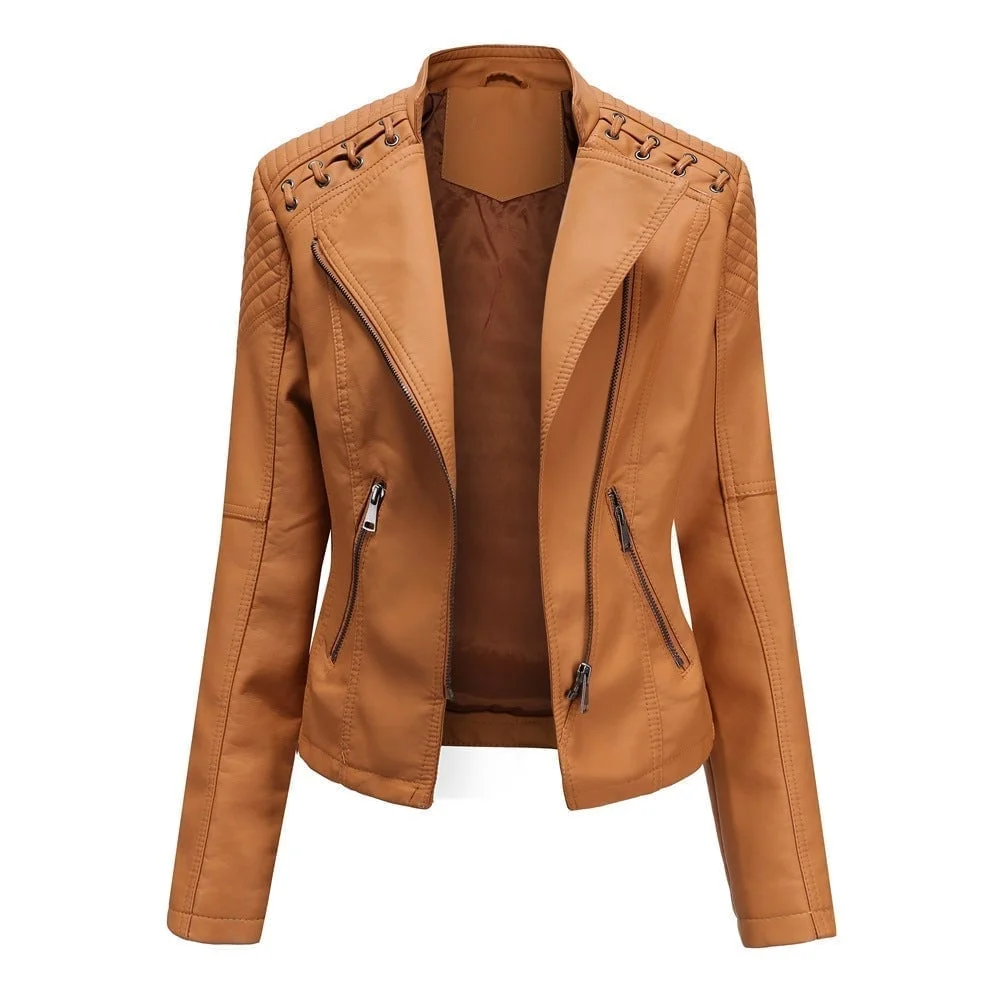 (🔥  Promotion 47% OFF) - Washed Leather Jacket