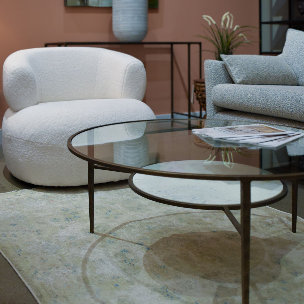 Chill Swivel Chair  White   Transitional   Armchairs And Accent Chairs   by LH Imports  Houzz