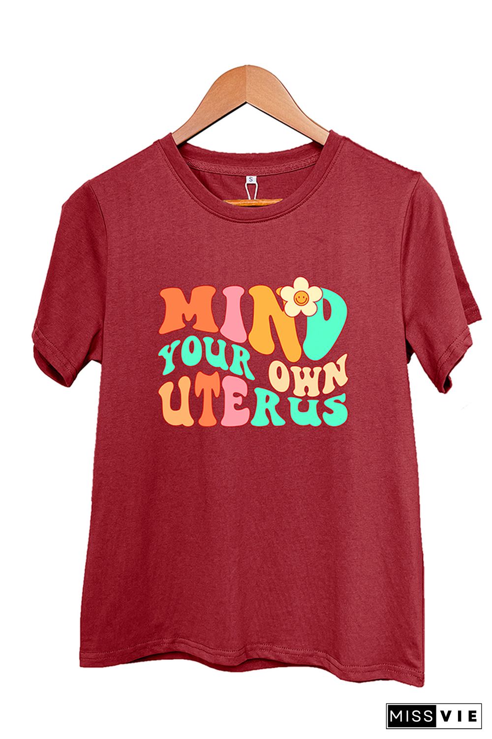 Mind your own Uterus Graphic Tee Wholesale