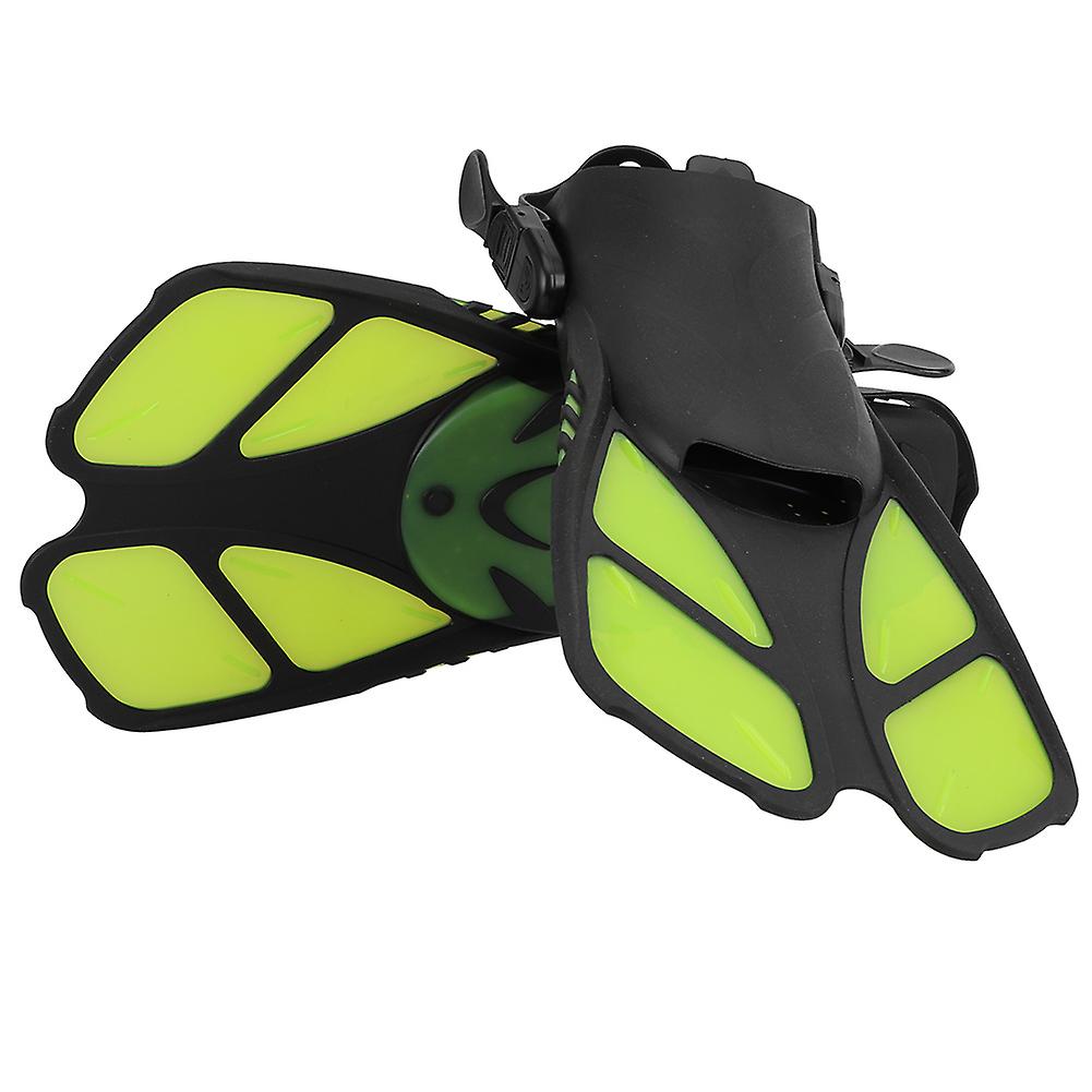 Adjustable Adult Diving Fins Comfortable Snorkeling Swimming Flippers Assistant Equipmentfluorescent Yellow