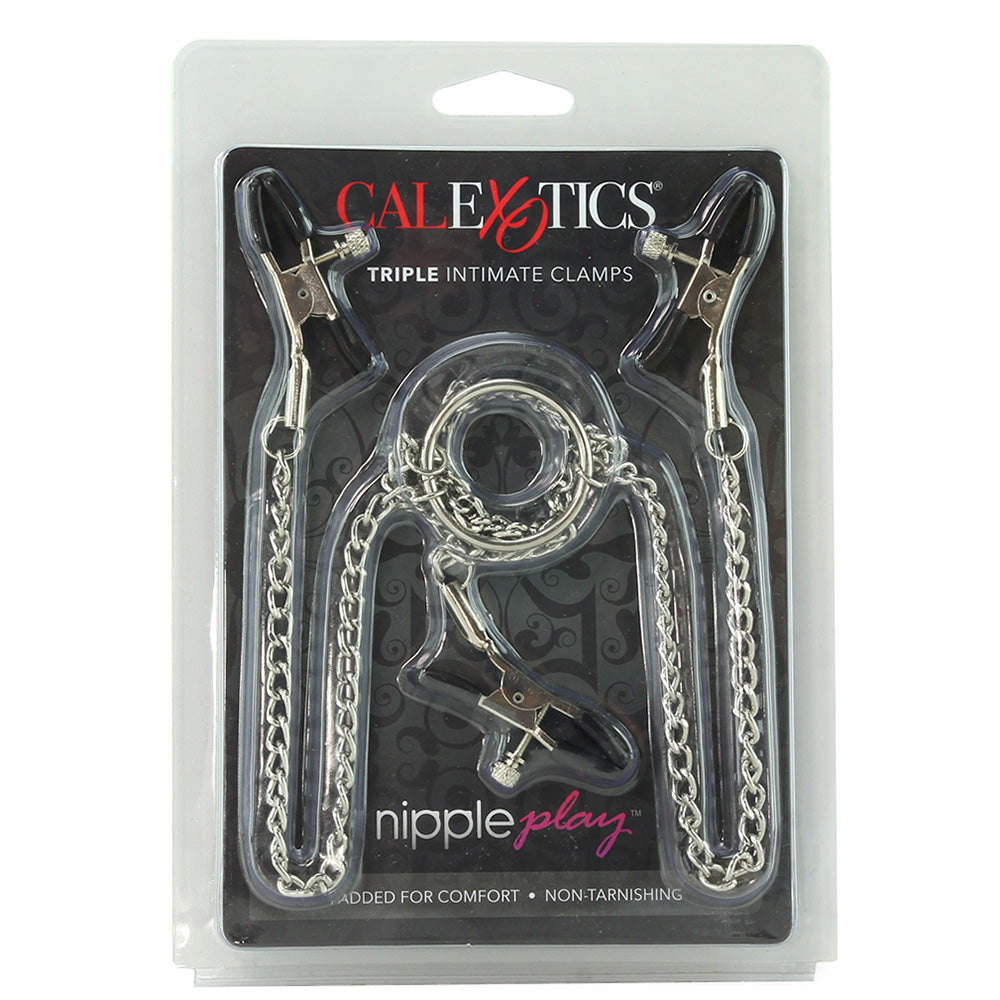 nipple play Triple Intimate Clamps in Silver