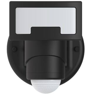 VERSONEL Nightwatcher 1700 Lumen 210-Degree Black Motion Activated Tracking LED Outdoor Security Flood Light VSL90B