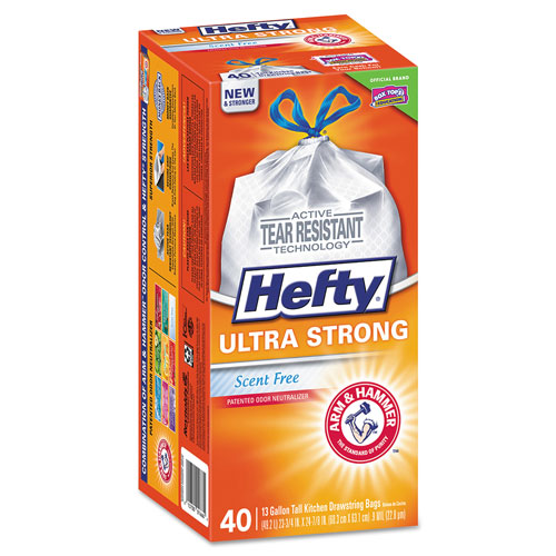 Reynolds Hefty Ultra Strong Tall Kitchen and Trash Bags | 13 gal， 0.9 mil， 23.75