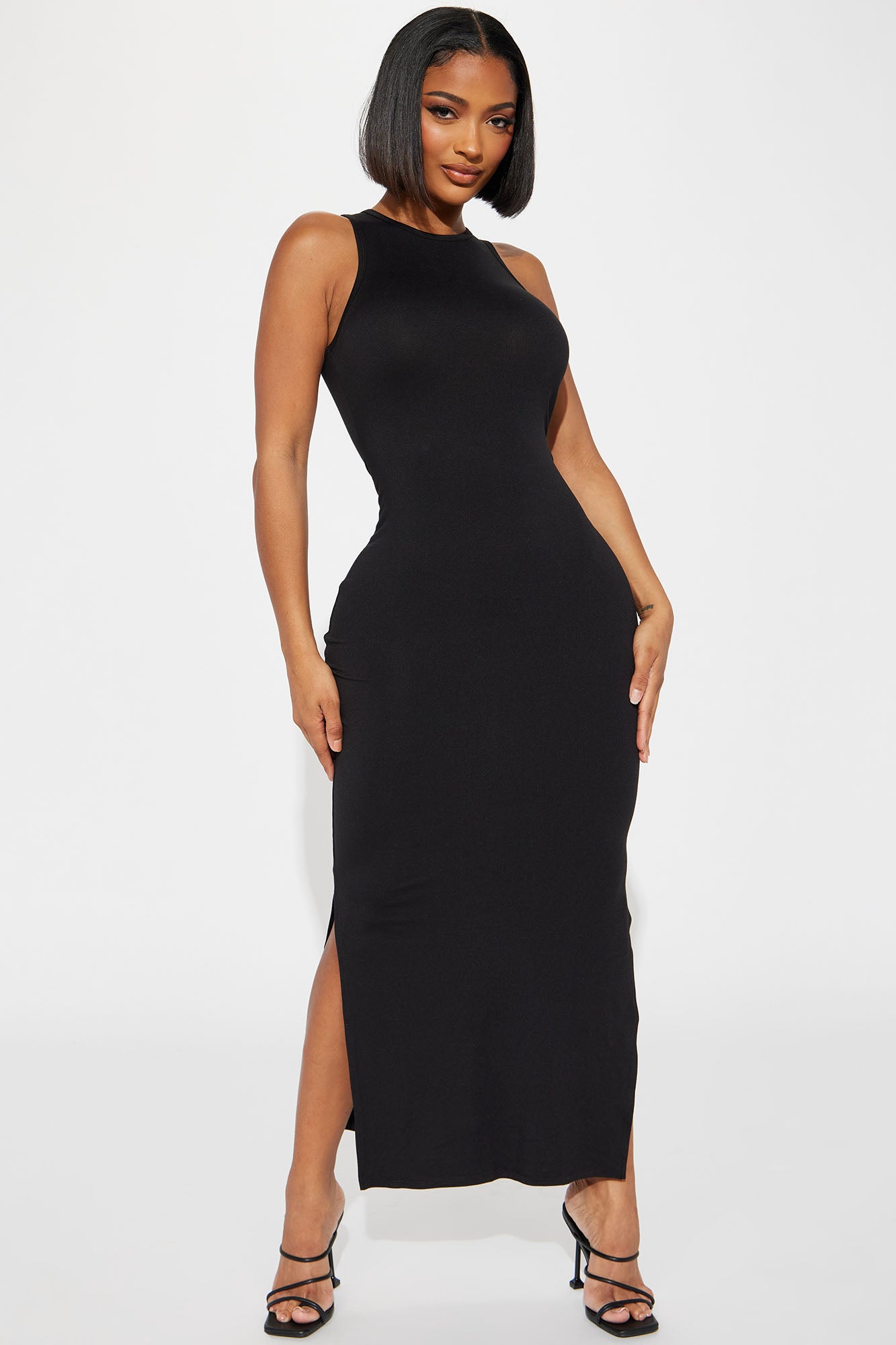 Bella Ann Midi Dress - Black