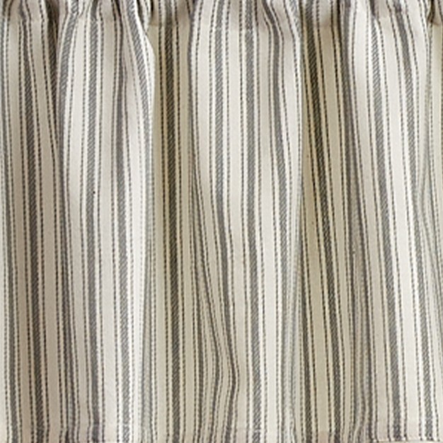 Park Designs Ticking With Ball Fringe Valance 72 X 14