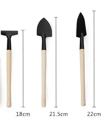 Mini gardening three piece garden small shovel digging soil gardening flower and vegetable tool kit supplies wholesale