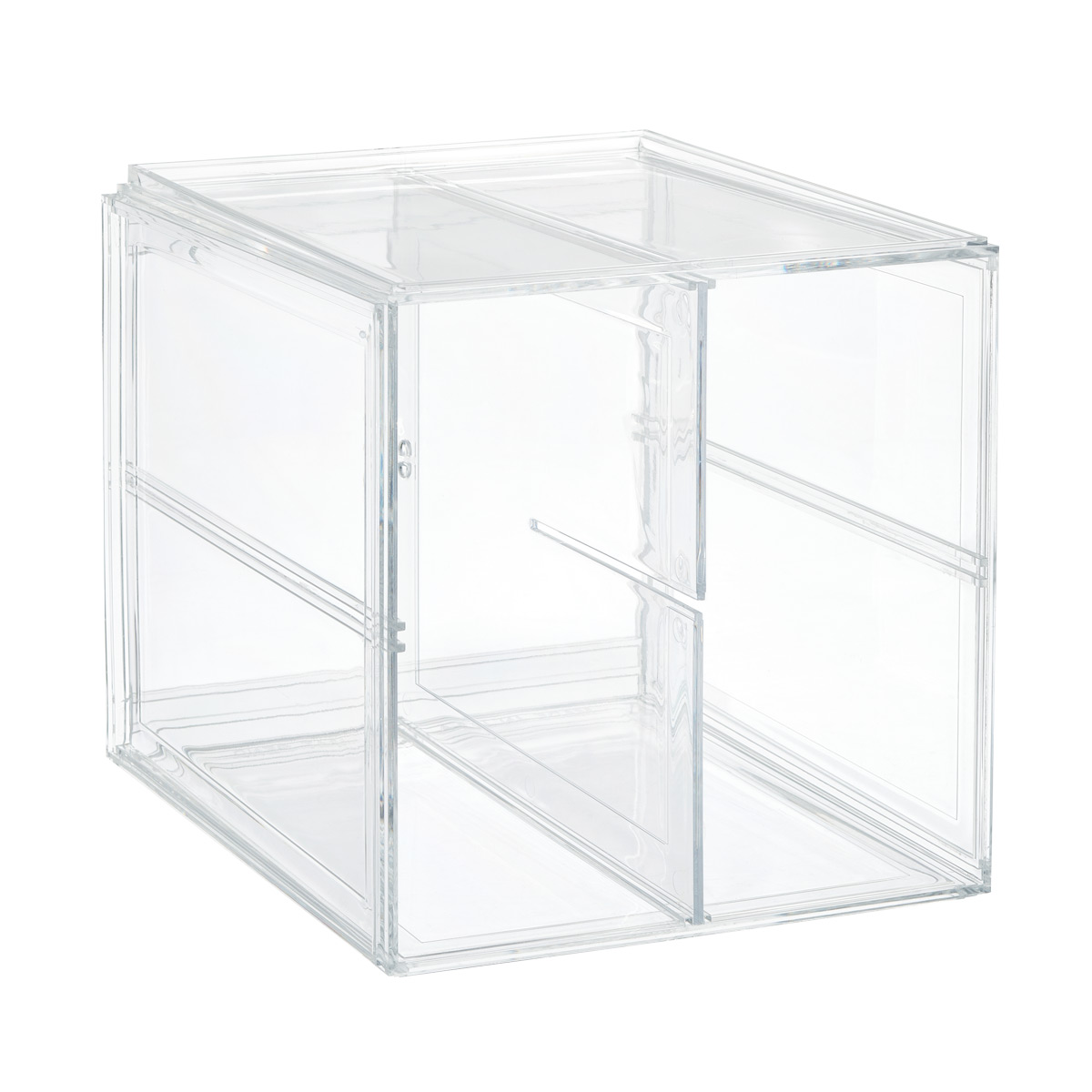 Clear Divided Handbag Cube