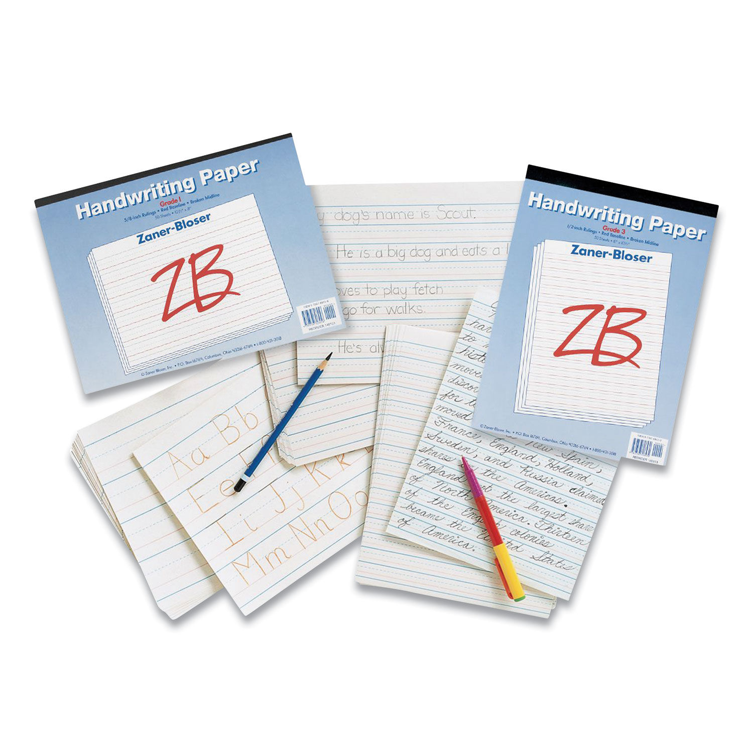 Multi-Program Handwriting Paper by Paconandreg; ZNBZP2609