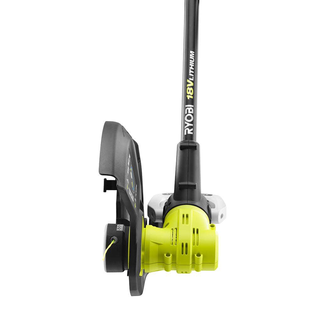 RYOBI ONE 18V 13 in Cordless Battery String Trimmer Blower and Hedge Trimmer Combo Kit with 40 Ah Battery and Charger