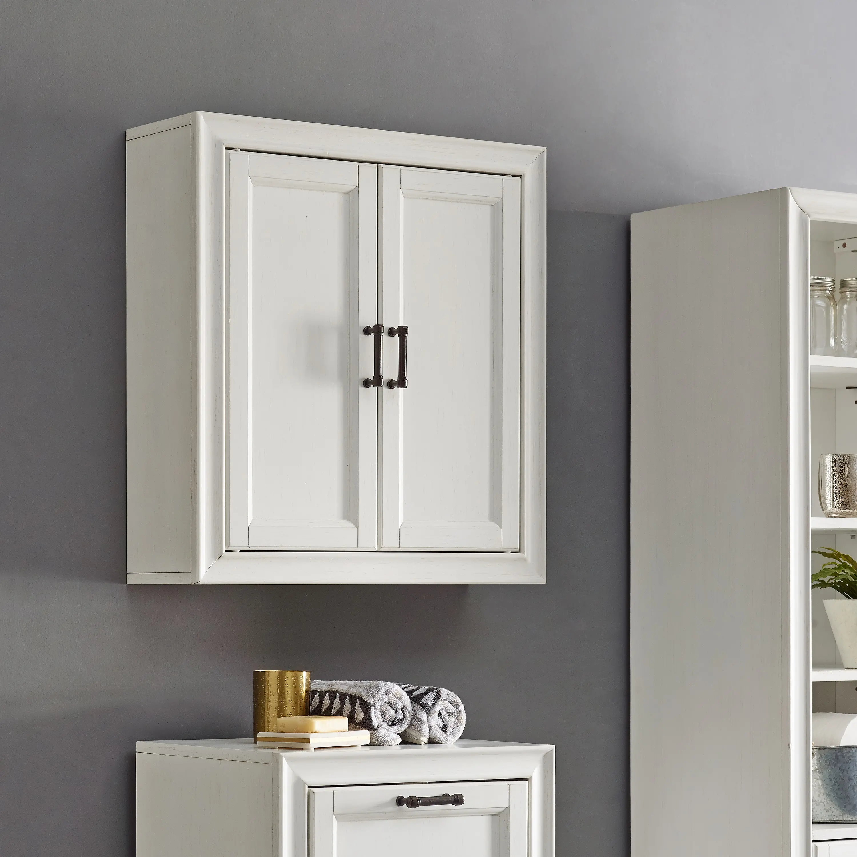 Tara Cottage White Wall Cabinet