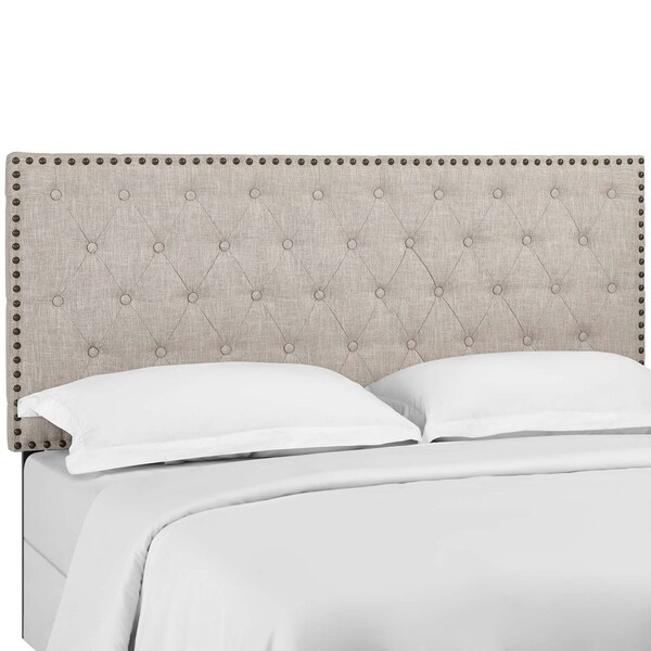 Copper Grove Avdiivka King/Cali King Upholstered Fabric Headboard - - 27621661