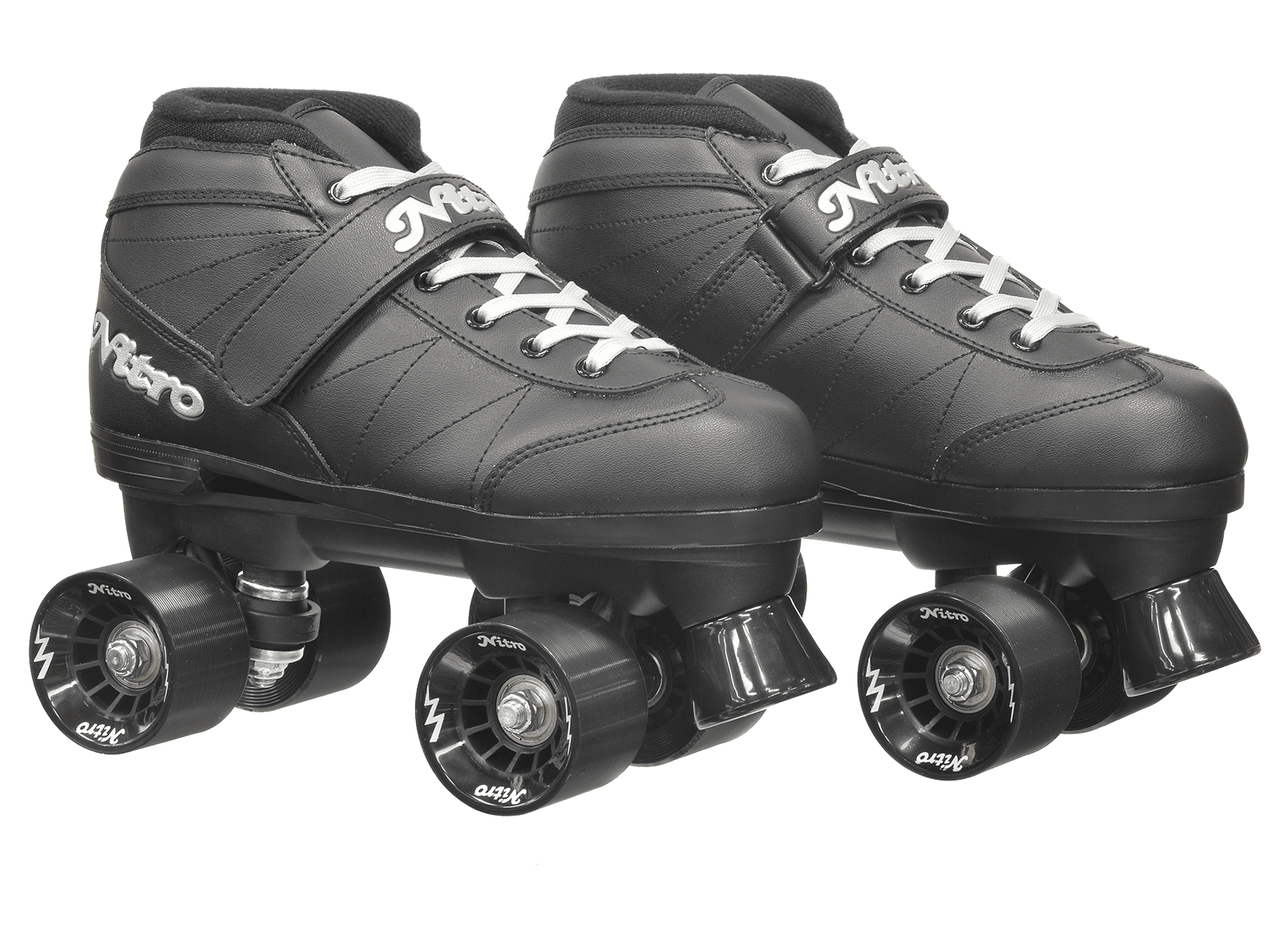 Epic Super Nitro Black Quad Speed Roller Skates - Size 5