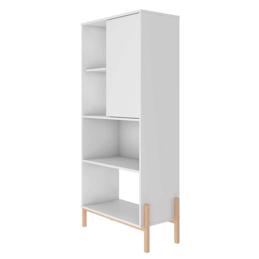Bowery Bookcase with 5 Shelves by Manhattan Comfort