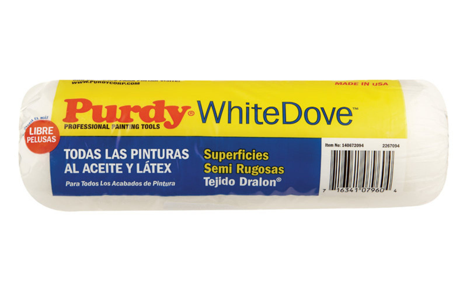 ROLLR CVR WHT DOVE9X3/4