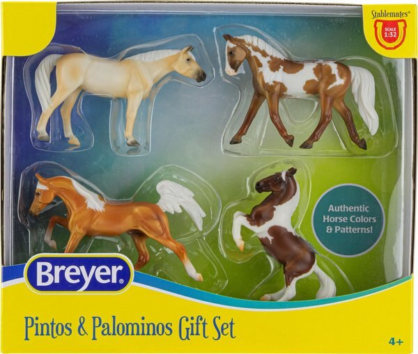 Breyer Horses Stablemates Pintos and Palominos Collection 4 Horse Collectible Toy Horse Playset