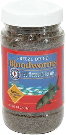 San Francisco Bay Brand Freeze-Dried Bloodworms Fish Food， 0.50-oz bag