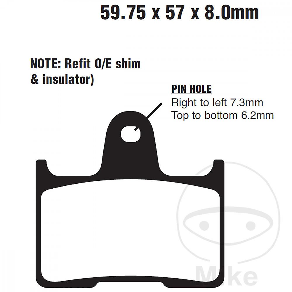 EBC V Semi Sintered Touring Rear Brake Pads FA254V Suzuki GSX-R 750 U2 2004-2005