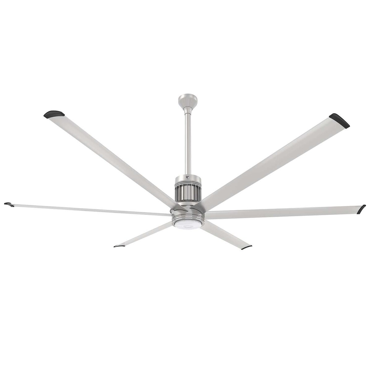 96-Inch i6 Ceiling Fan Universal Mount W/24-Inch Ext Tube and LED Brushed Silver by Big Ass Fans