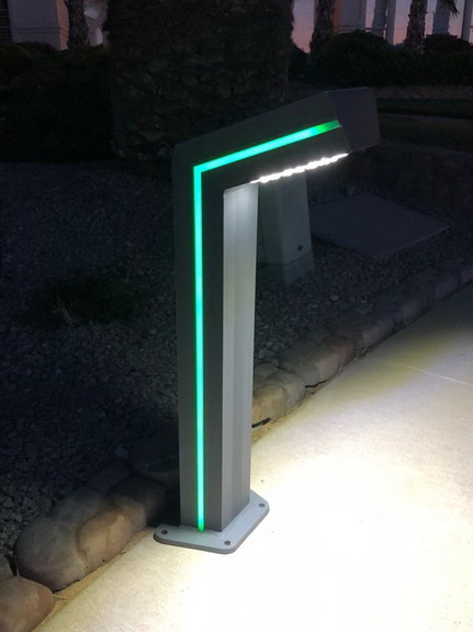 YardBright GBT9018G Solar Bollard Path Light with ...