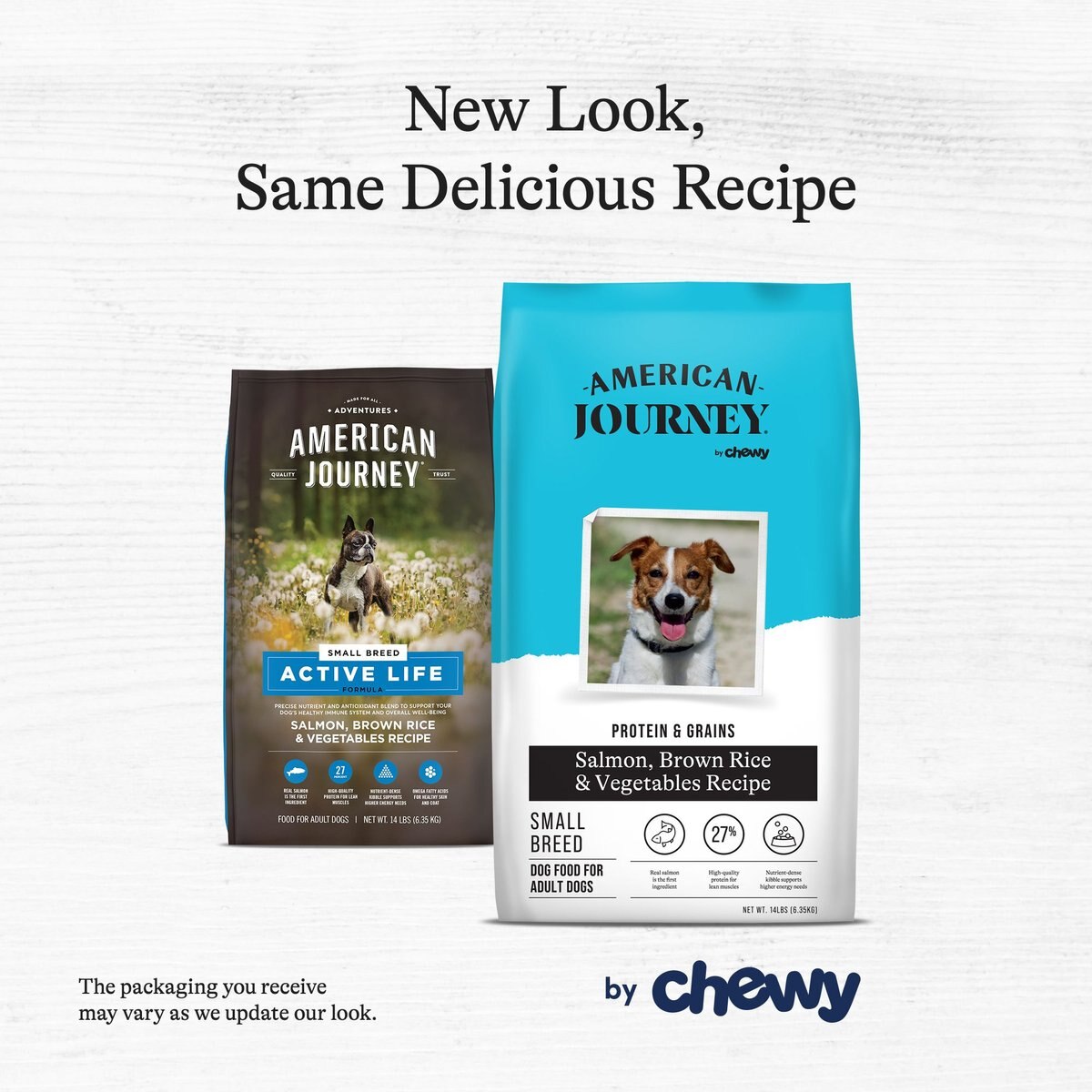 American Journey Active Life Formula Small Breed Salmon， Brown Rice and Vegetables Recipe Adult Dry Dog Food