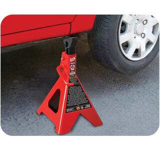 Big Red 6-Ton Double-Locking Jack Stands (2-Pack) T46002C