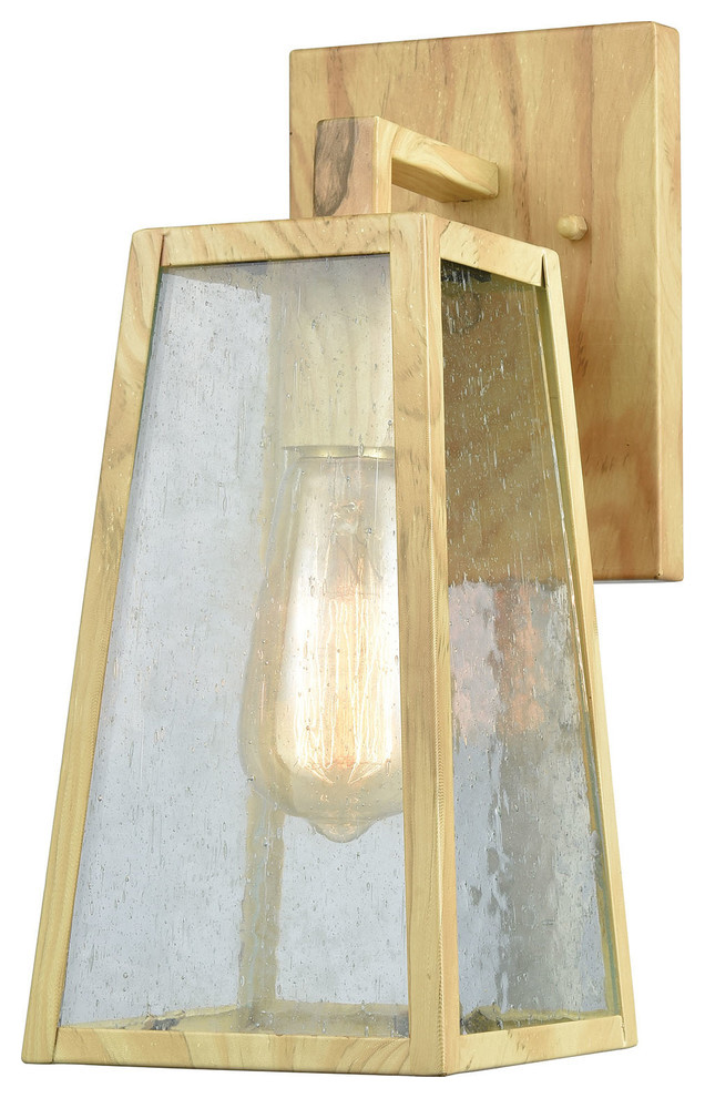 Meditterano 1 Outdoor Sconce Birtchwood   Transitional   Outdoor Wall Lights And Sconces   by HedgeApple  Houzz