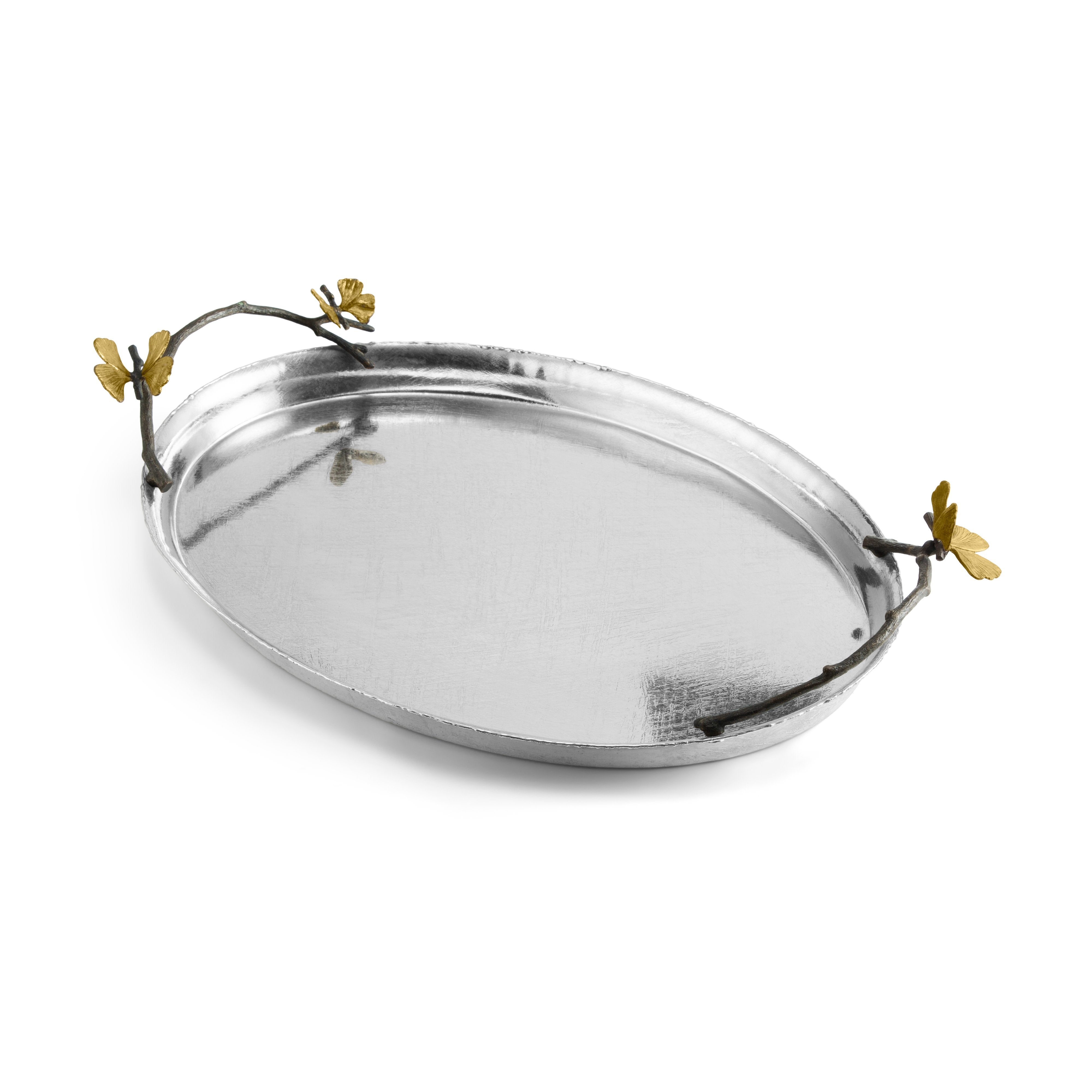 Butterfly Ginkgo Oval Tray