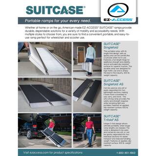 EZ-ACCESS SUITCASE 8 ft. Singlefold Portable Aluminum Ramp SUITCASE SF08