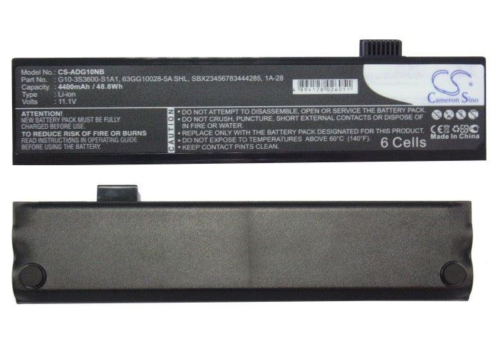 Advent 4213 Black Replacement Battery BatteryClerkcom Laptop and Notebook