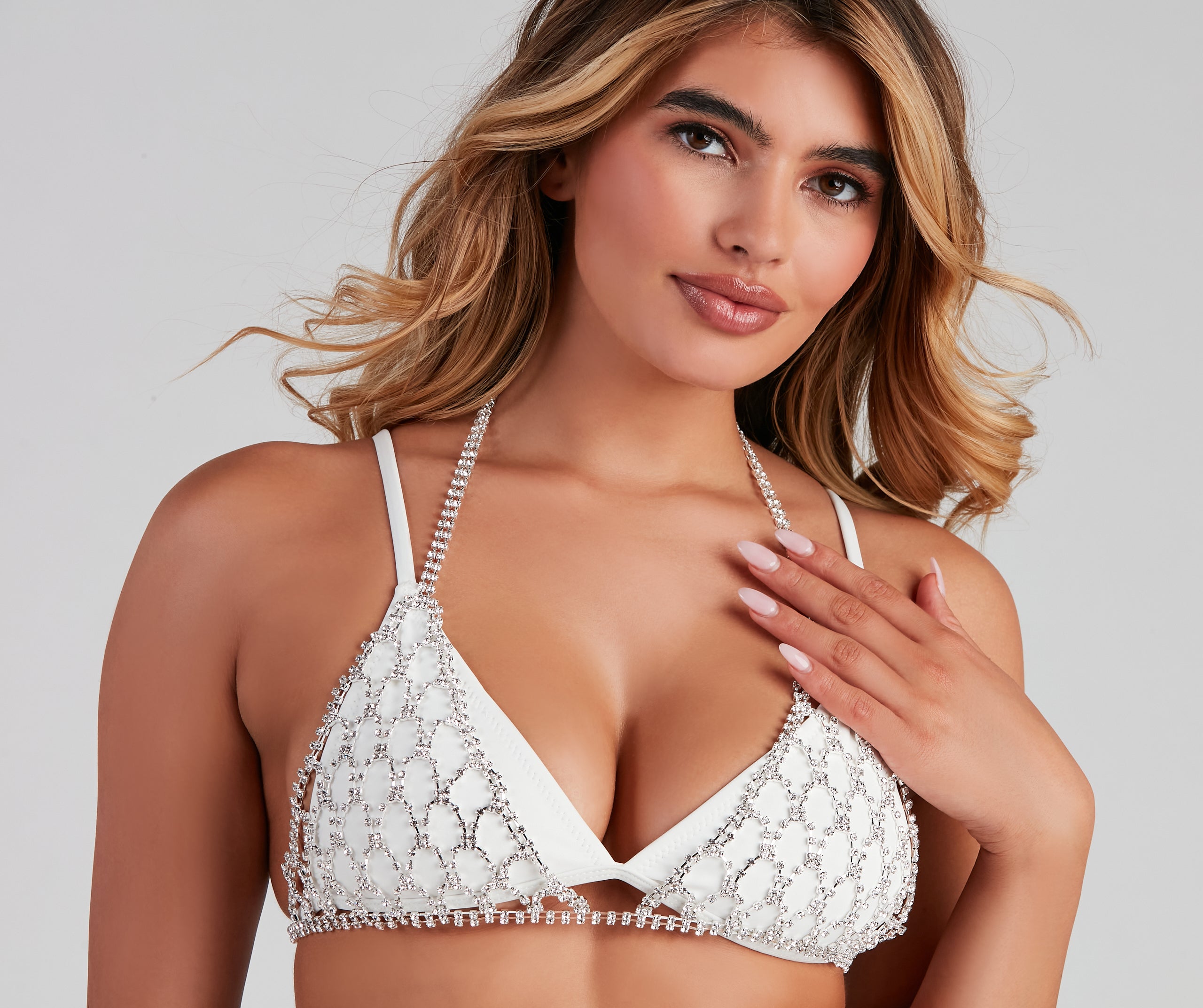 Boho Glam Rhinestone Bralette