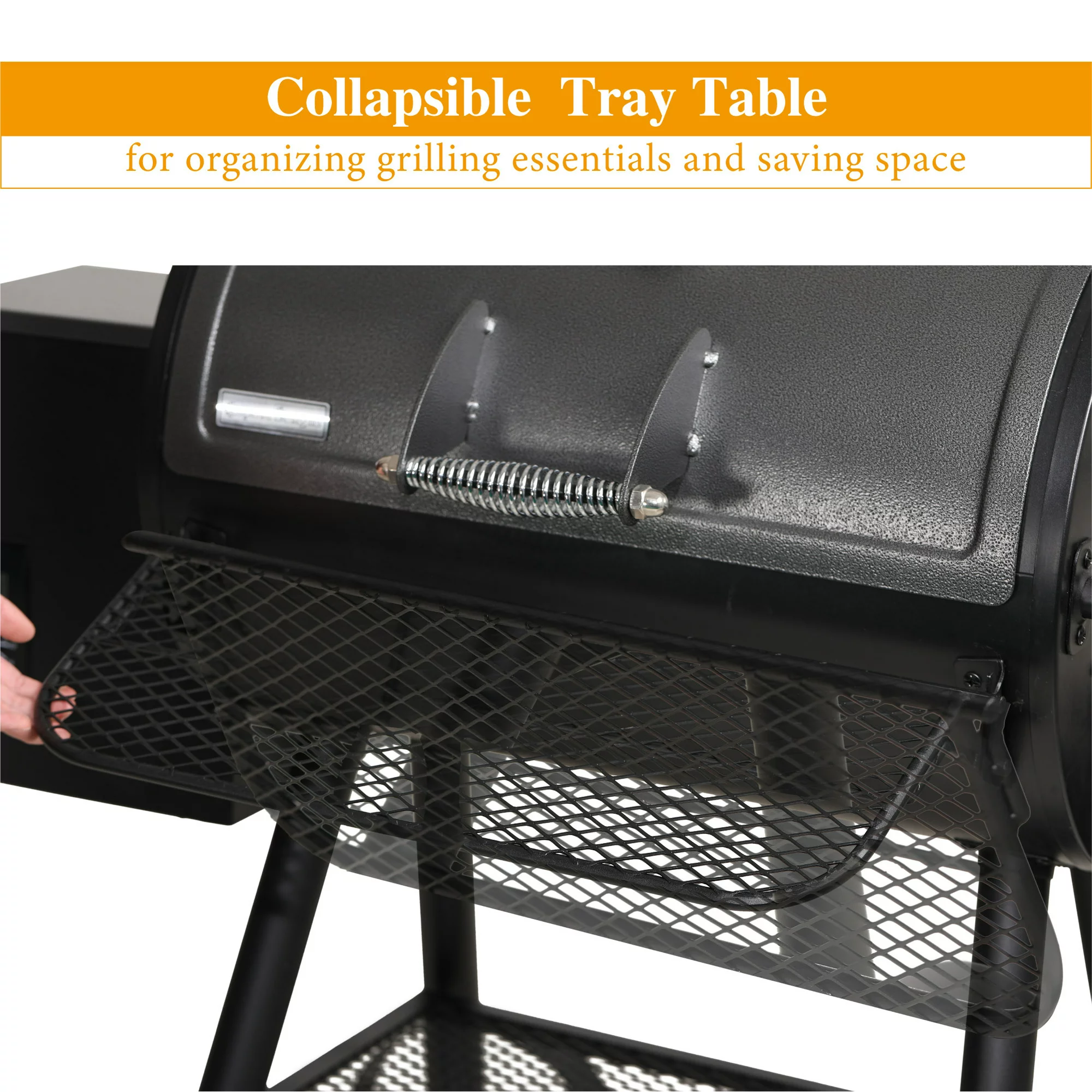 Sophia and William 8 in 1 Portable Wood Pellet Grill and Smoker with Protected Cover