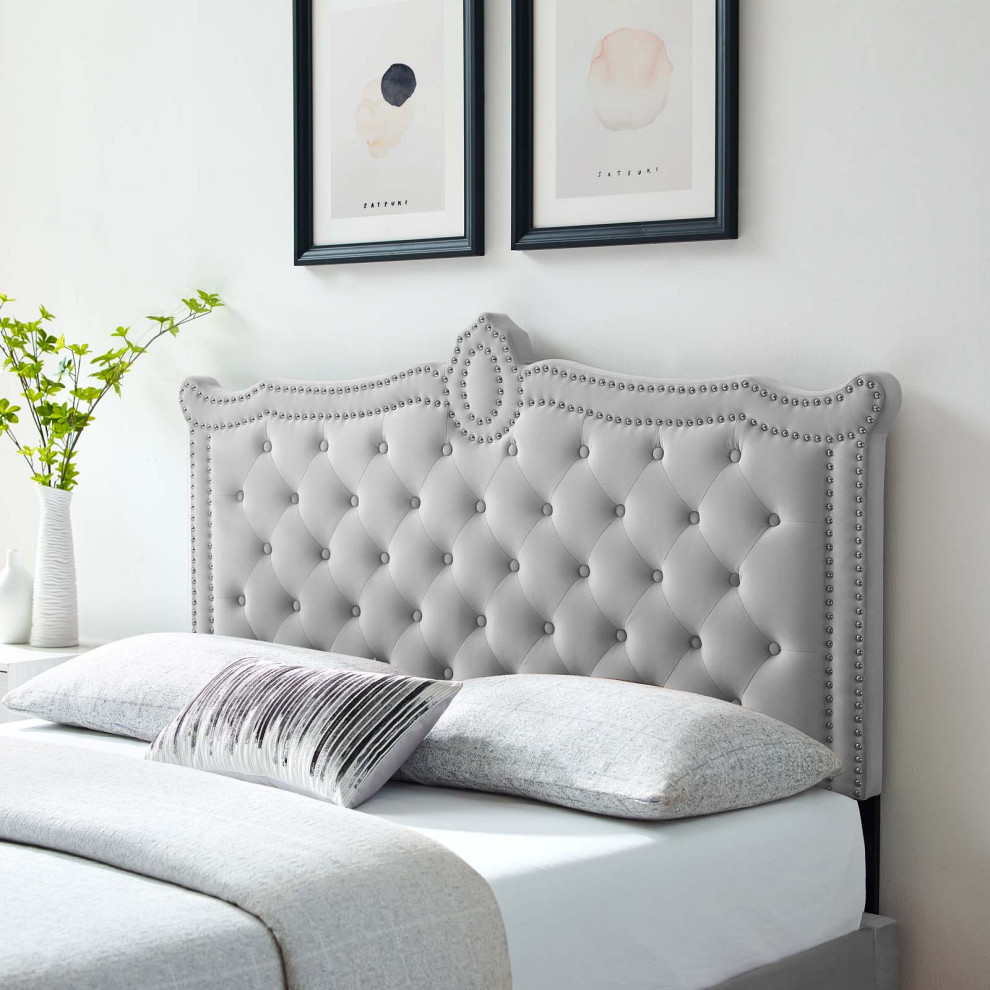 Louisa Tufted Performance Velvet King/California King Headboard   Transitional   Headboards   by Modway  Houzz