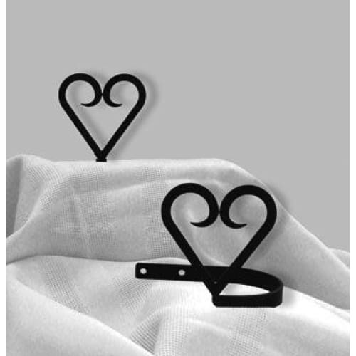 Village Wrought Iron CUR TB 51 Heart   Curtain Tie...