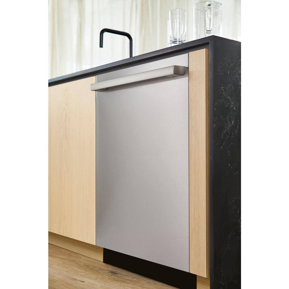 Bosch 100 Series Premium 24 in. Stainless Steel Top Control Tall Tub Dishwasher with Hybrid Stainless Steel Tub SHX5AEM5N