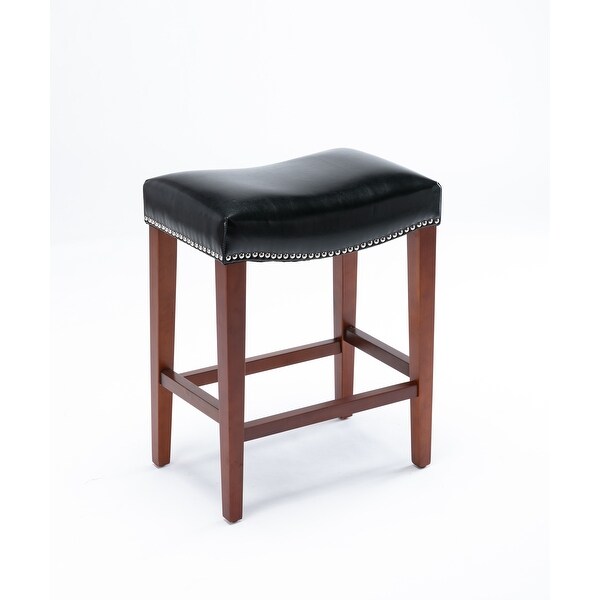 Set of 2 Leather Barstool