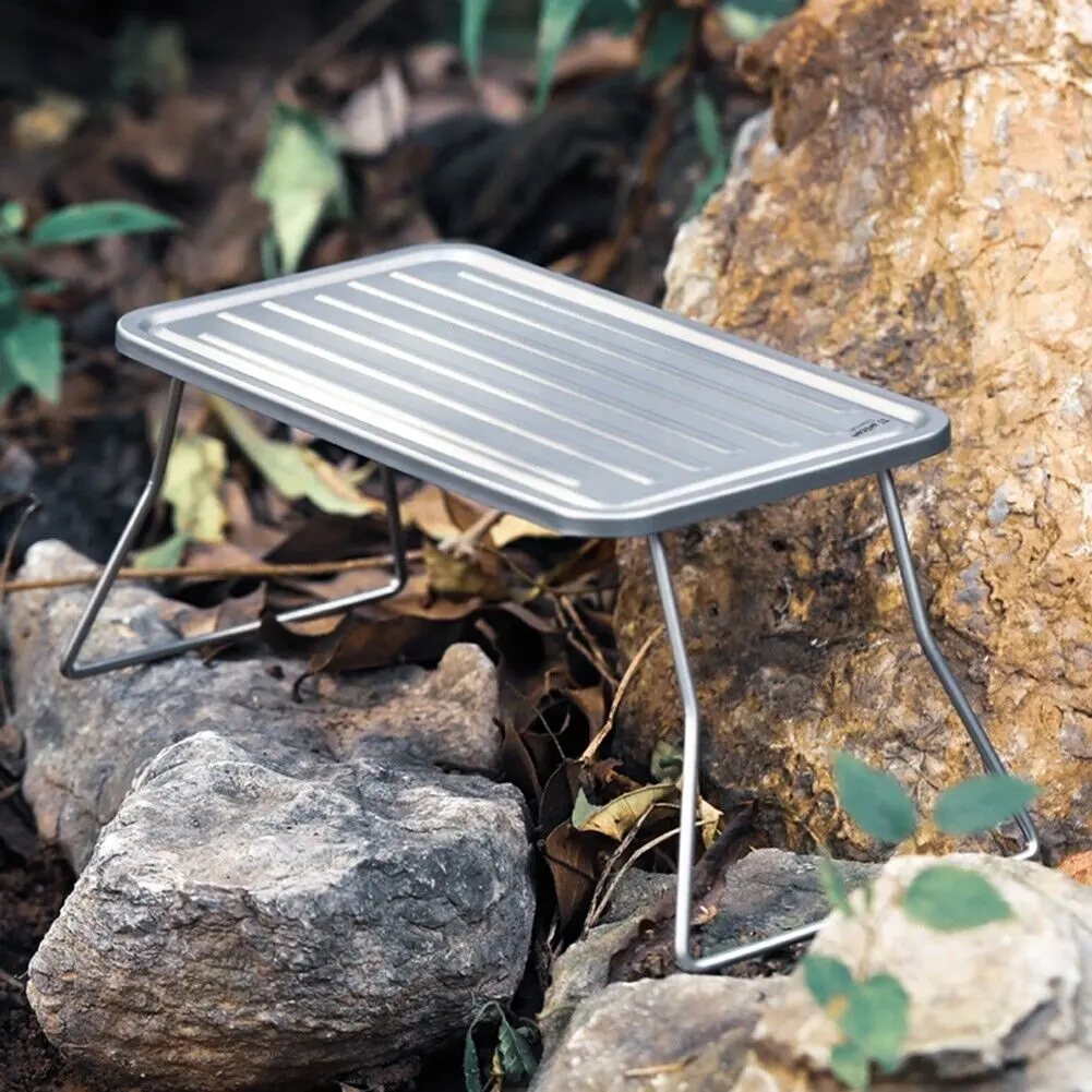 China Factory Price Titanium Foldable Table Camping BBQ Grill Grate Ultralight For Hiking Picnic