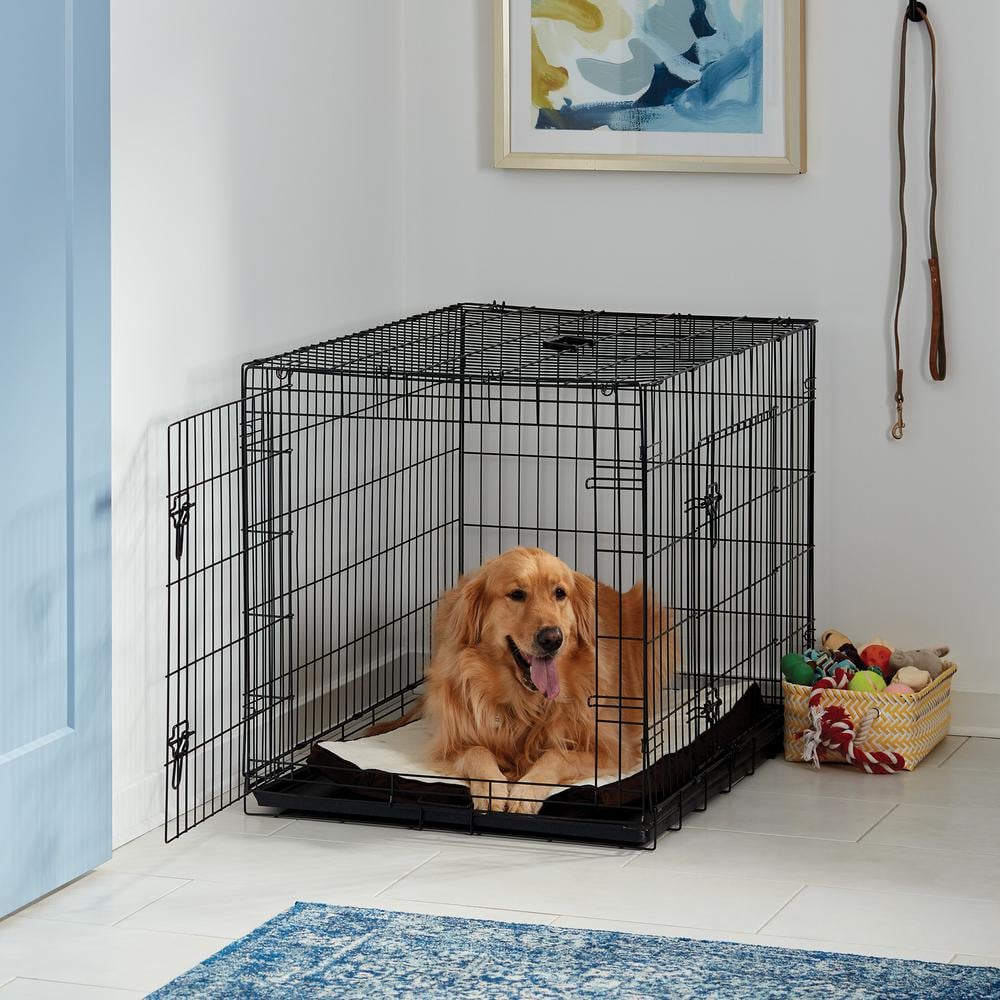 PRIVATE BRAND UNBRANDED Large Black Collapsable Pet Crate 308594B