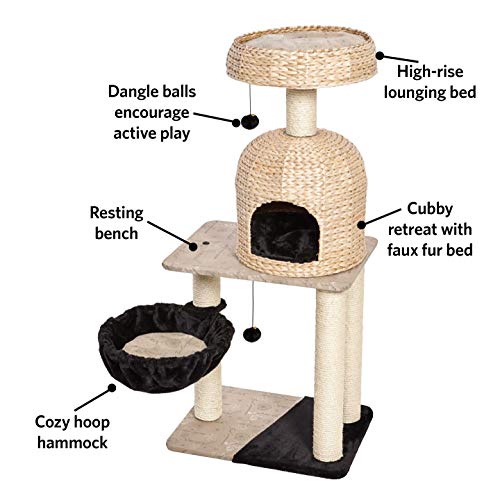 MidWest Homes For Pets Feline Nuvo Reid Wicker Cat Tree