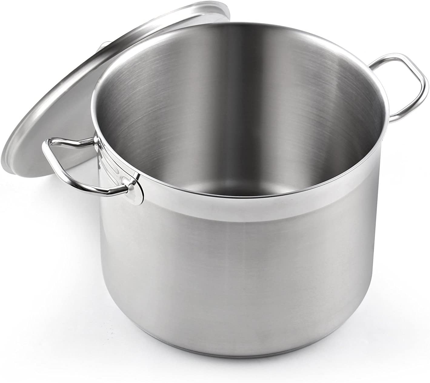 Cooks Standard Classic Lid 8-Quart Stainless Steel Stockpot， Silver，2584