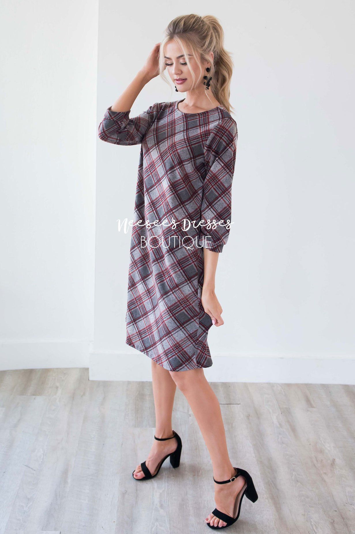 The Teresia Plaid Swing Dress