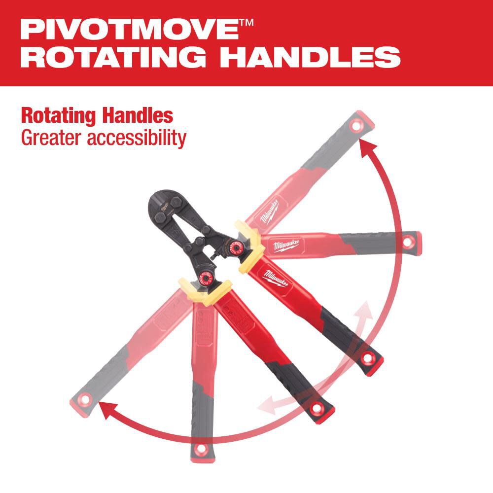 Milwaukee 24 in. Fiberglass Bolt Cutters with PIVOTMOVE Rotating Handles 48-22-4224 from Milwaukee