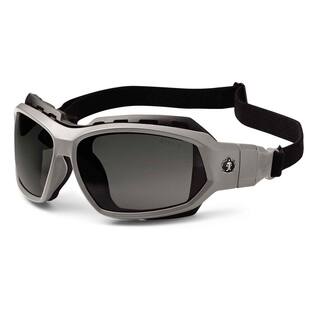 Ergodyne Skullerz Loki Matte Gray Polarized Safety Glasses  Goggles Tinted Lens - ANSI Certified LOKI