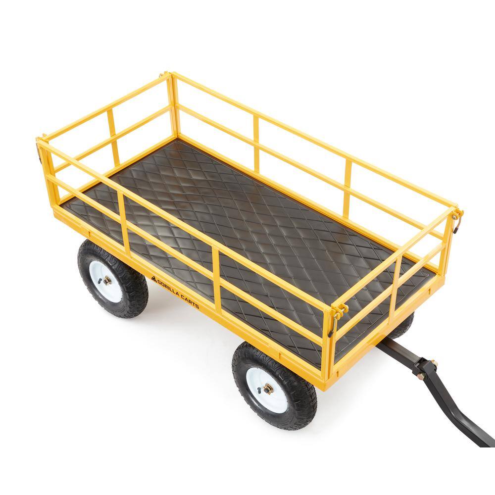 GORILLA CARTS 1200 lbs. Heavy Duty Steel Utility Cart GOR1201B