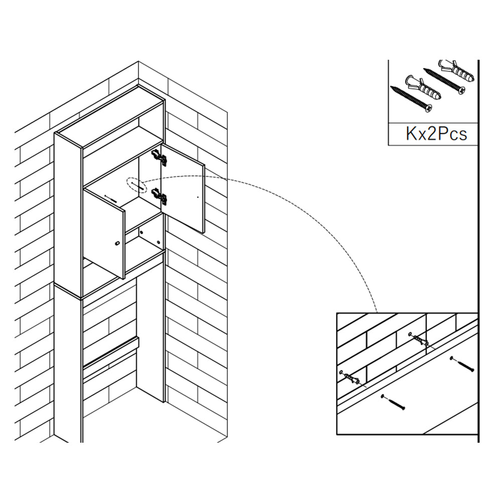 Home Over The Toilet Storage Cabinet, Bathroom Shelf Over Toilet, Bathroom Storage Cabinet Organizer